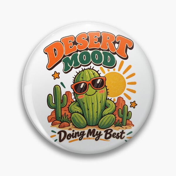 Item preview, Cute Desert Mood Cactus Doing My Best - Retro 70s Aesthetic designed and sold by zytooFree.