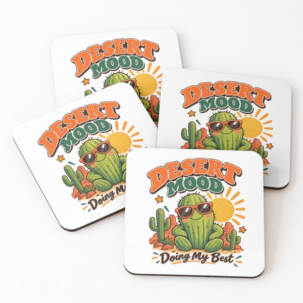 Item preview, Cute Desert Mood Cactus Doing My Best - Retro 70s Aesthetic designed and sold by zytooFree.