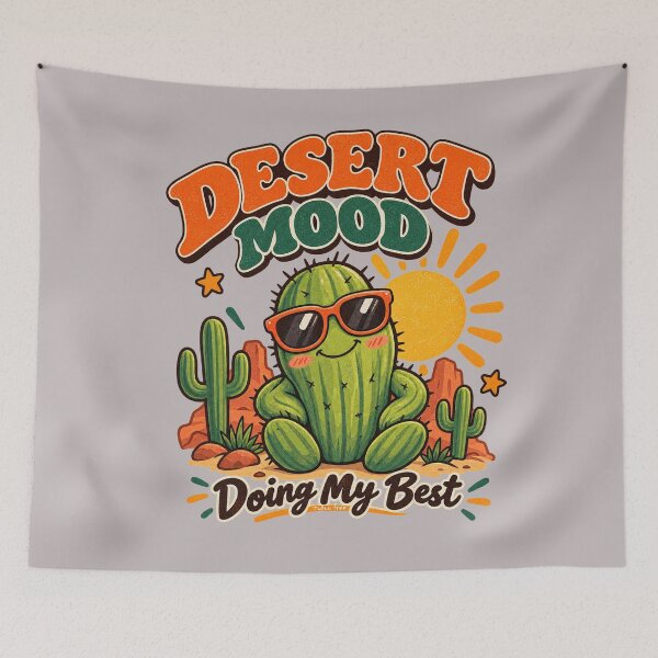 Item preview, Cute Desert Mood Cactus Doing My Best - Retro 70s Aesthetic designed and sold by zytooFree.