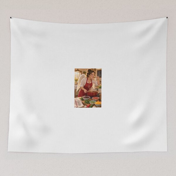 Item preview, Angel cooking chili in a warm kitchen designed and sold by CathryneDelamort.