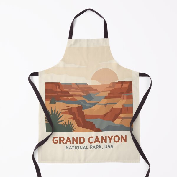 Item preview, Grand Canyon National Park Vintage Travel Poster - Minimalist Red Rock Art Print designed and sold by DuckOddity.