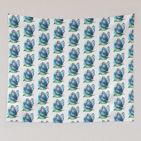 Item preview, Blue Butterfly | Elegant Nature Aesthetic Art designed and sold by Mandayartstudio.