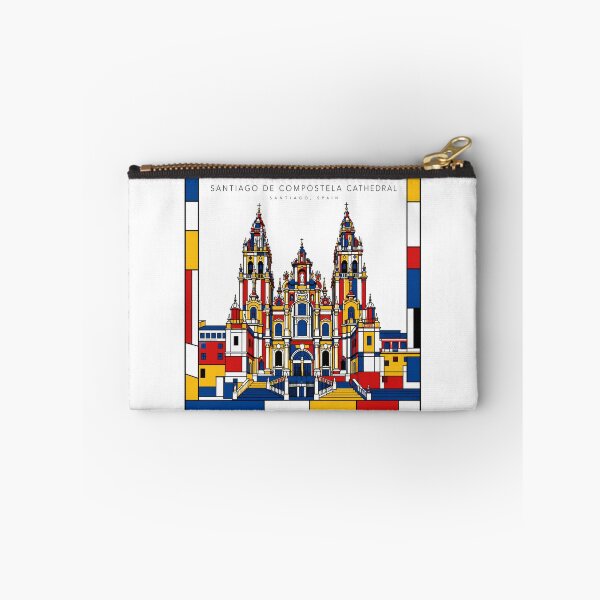 Item preview, Santiago Cathedral Spain Mondrian Style 3D Poster designed and sold by CMYKStudio.