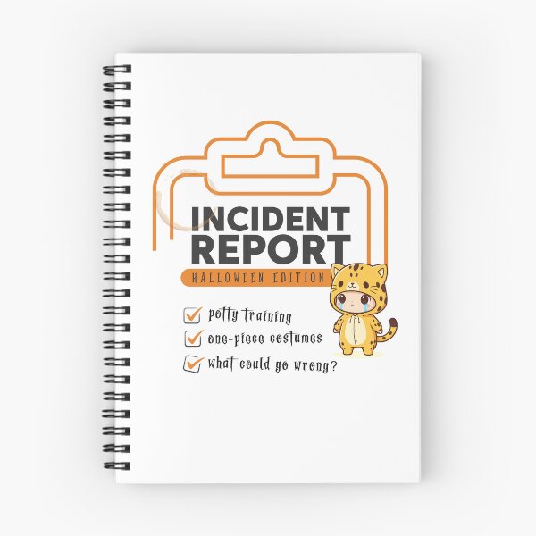 Item preview, Incident Report Halloween Edition | Potty Training One-Piece Costume Daycare Humor designed and sold by The Sticky Clipboard.