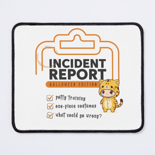 Item preview, Incident Report Halloween Edition | Potty Training One-Piece Costume Daycare Humor designed and sold by The Sticky Clipboard.