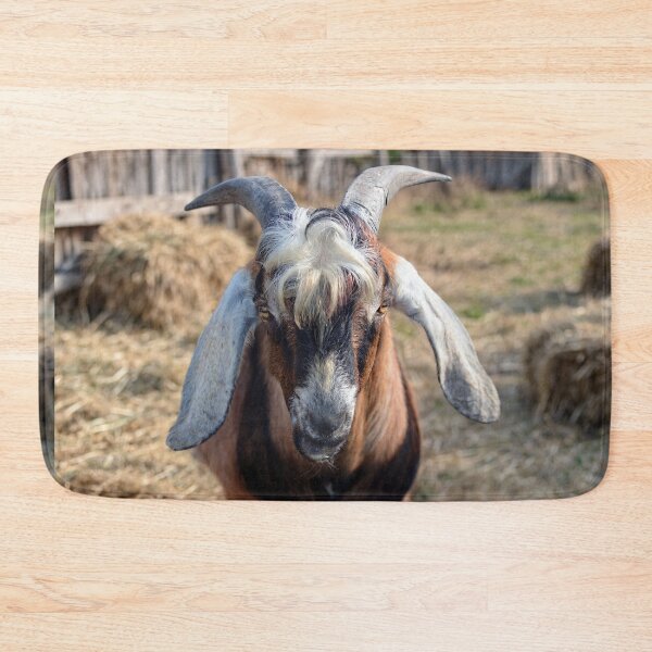 Item preview, Goat Grazing in Rustic Farmyard designed and sold by Savannah Gibbs.