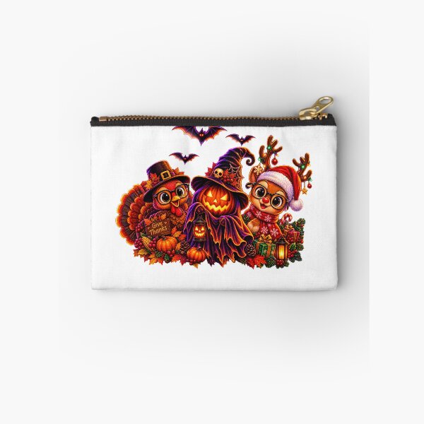 Item preview, Happy Hallothanksmas Halloween Thanksmas Holiday Season designed and sold by QuiteOrbit.