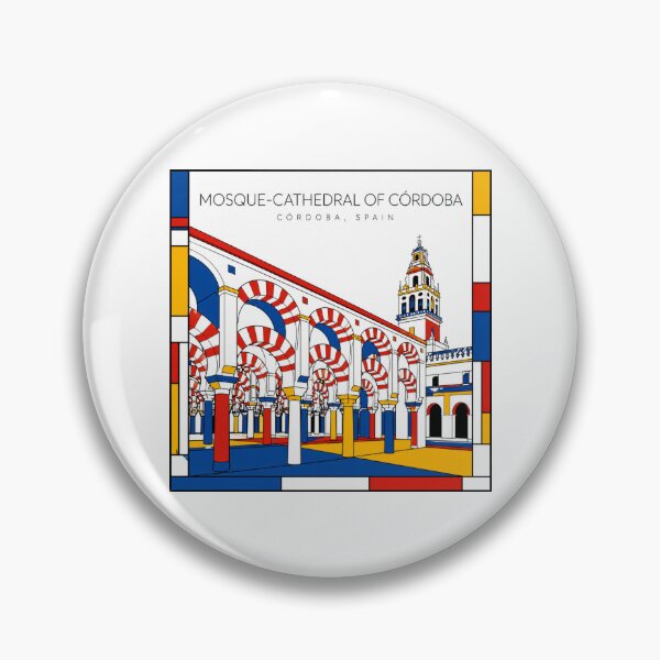 Item preview, Mosque-Cathedral of Cordoba Spain Mondrian Style 3D Poster designed and sold by CMYKStudio.