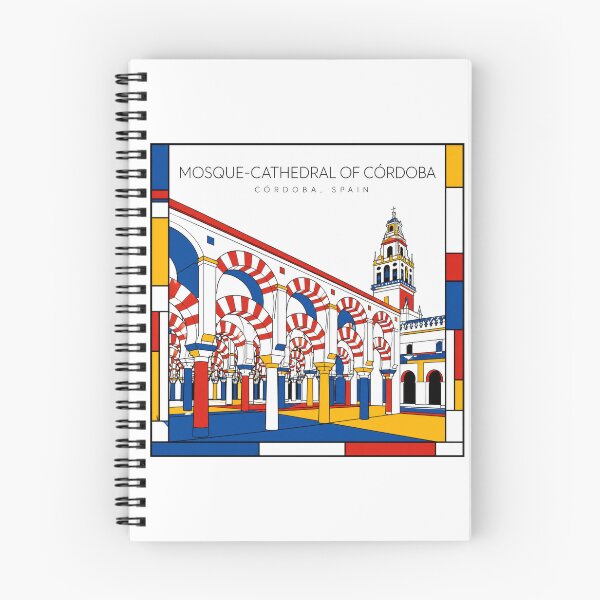 Item preview, Mosque-Cathedral of Cordoba Spain Mondrian Style 3D Poster designed and sold by CMYKStudio.