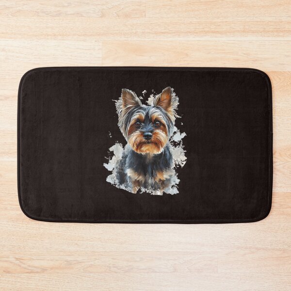 Item preview, Yorkshire Terrier Dog Portrait Watercolor Splash Art Dog Lover designed and sold by mari-kayden.