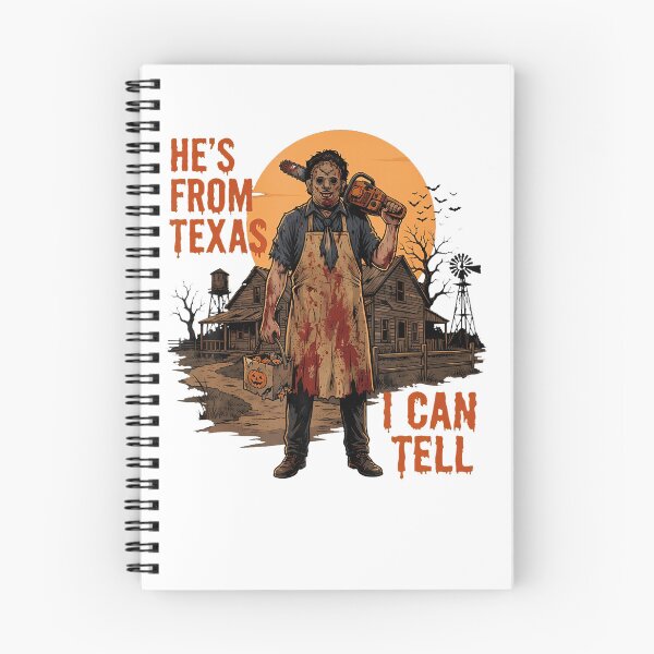 Item preview, He'S From Texas I Can Tell Chainsaw Halloween Horror designed and sold by OddityVault.