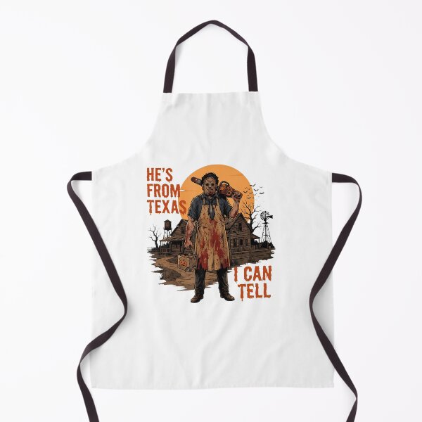Item preview, He'S From Texas I Can Tell Chainsaw Halloween Horror designed and sold by OddityVault.