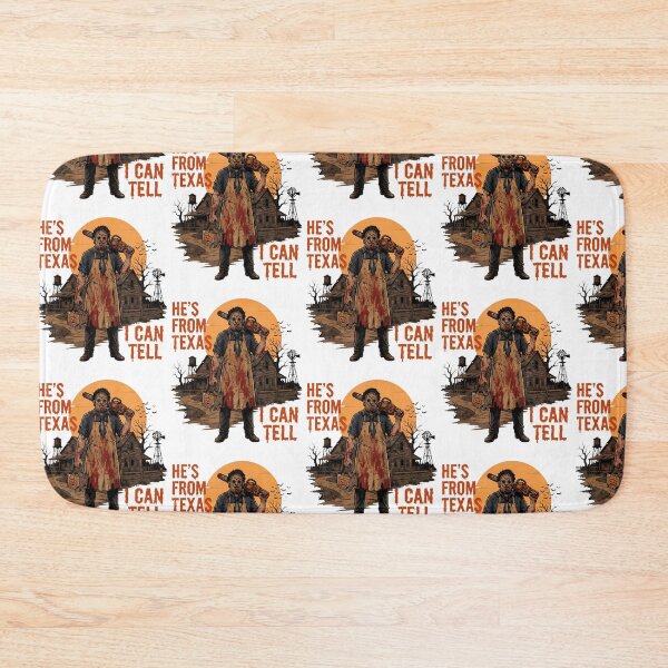 Item preview, He'S From Texas I Can Tell Chainsaw Halloween Horror designed and sold by OddityVault.