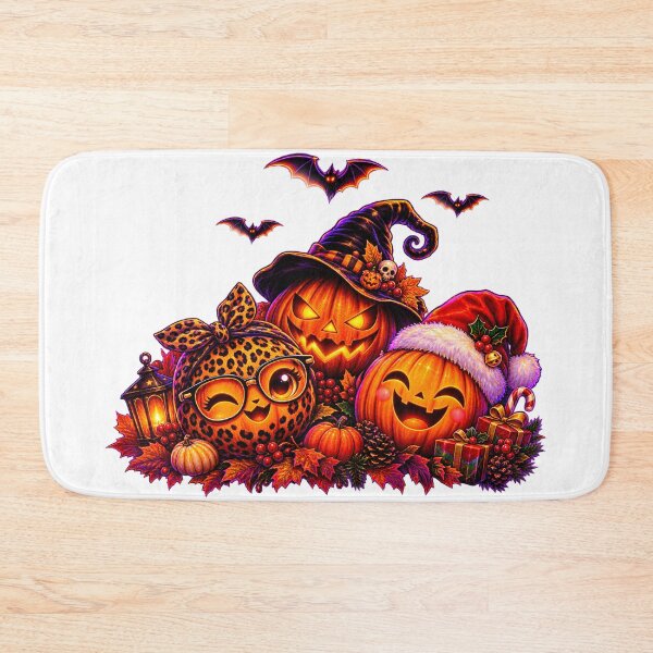 Item preview, Halloween Thanksgiving Xmas Happy Hallothanksmas Pumpkin designed and sold by QuiteOrbit.