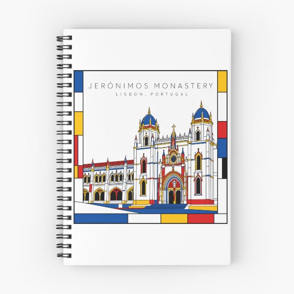 Item preview, Jeronimos Monastery Lisbon Mondrian Style 3D Poster designed and sold by CMYKStudio.