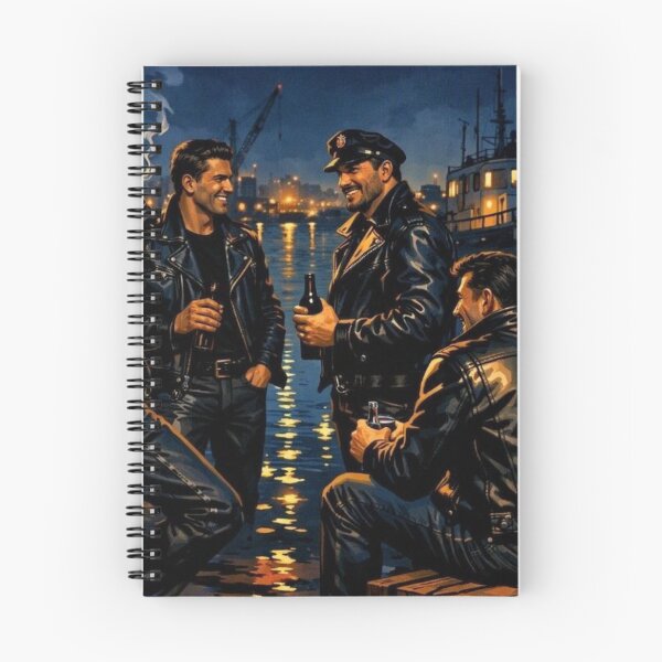 Item preview, The Gay Leather Daddy Reunion Art Design designed and sold by ItsAKinkThing.