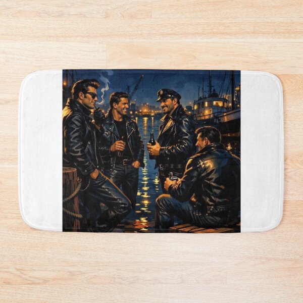 Item preview, The Gay Leather Daddy Reunion Art Design designed and sold by ItsAKinkThing.