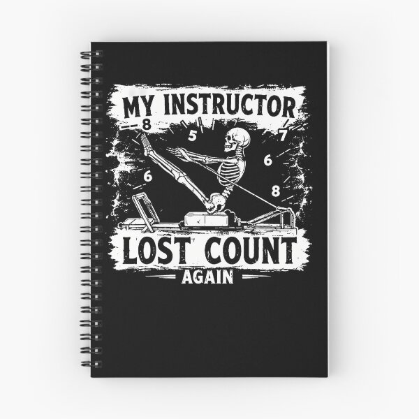 Item preview, My Instructor Lost Count Again Skeleton Meditation Pilates designed and sold by OddityVault.