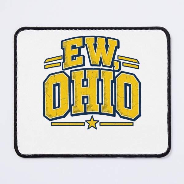 Item preview, Ew Ohio Funny Internet Meme Retro Collegiate Typography Design designed and sold by QLShop.
