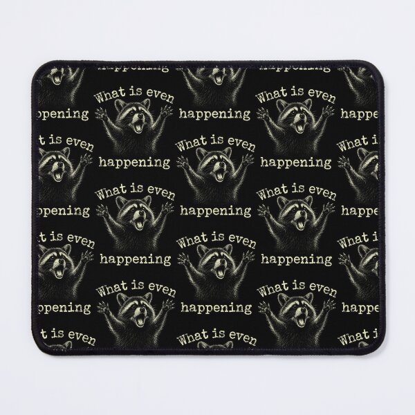 Item preview, Funny Raccoon Vintage What Is Even Happening Meme Animal designed and sold by OddityVault.