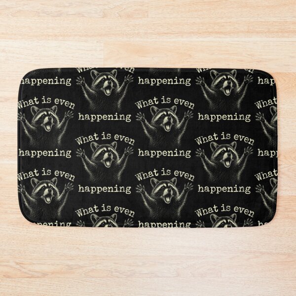 Item preview, Funny Raccoon Vintage What Is Even Happening Meme Animal designed and sold by OddityVault.
