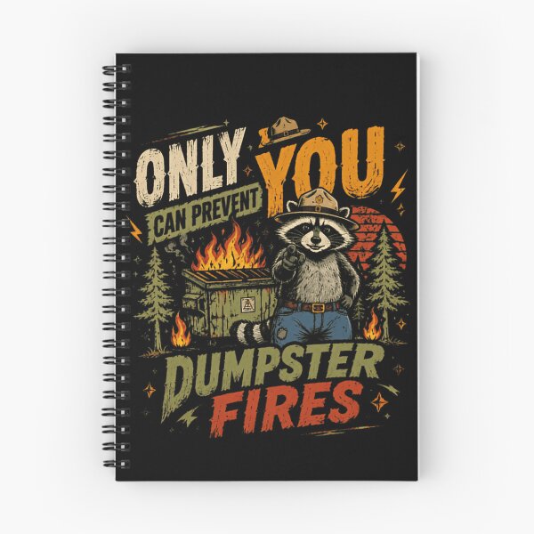 Item preview, Only You Can Prevent Dumpster Fires Smokey Bear Parody Raccoon Humor designed and sold by JonesFlora2025.