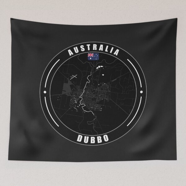 Item preview, Dubbo Australia City Map  designed and sold by Thistle-TShop.