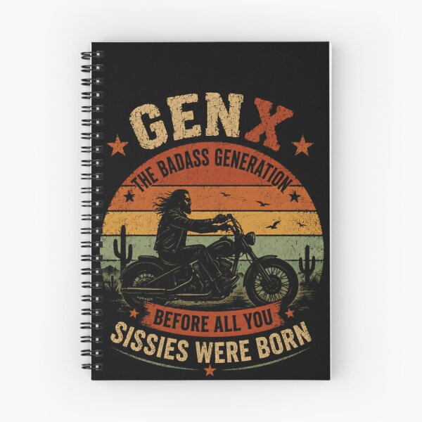 Item preview, Gen X The Badass Generation Before All You Sissies Were Born Motorcycle Rider Generational Pride designed and sold by JonesFlora2025.