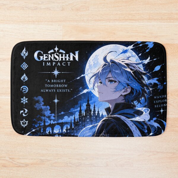Item preview, Genshin Impact Blue Moon Anime Warrior designed and sold by NBT-NOVA.