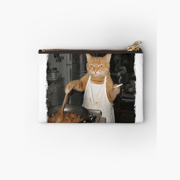 Item preview, Cat Cooking Meme Smoking Cat Lover Cat Mom Funny Humor T-Shirt designed and sold by Magoya Store ⭐⭐⭐⭐⭐.