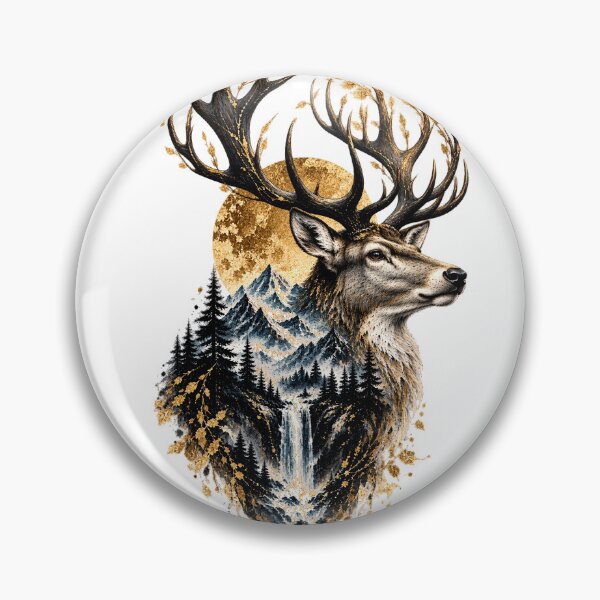 Item preview, Antlers Above the Falls | Deer-Type Antler & Waterfall Art | Norvian designed and sold by Norvian.