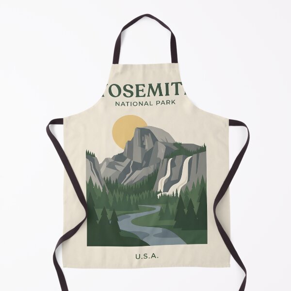 Item preview, Yosemite National Park Vintage Travel Poster - Minimalist Half Dome Art Print designed and sold by DuckOddity.