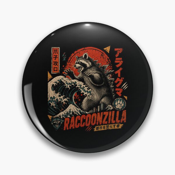 Item preview, RaccoonZilla Kaiju Monster Raccoon Lover Fan designed and sold by RetroMini2026.