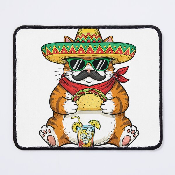Item preview, Cat Eating Tacos - Taco Lover Mexican Food Cinco de Mayo T-Shirt designed and sold by Badriiiii.