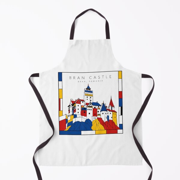 Item preview, Bran Castle Romania Mondrian Style 3D Poster designed and sold by CMYKStudio.