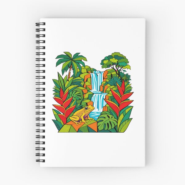 Item preview, Tropical Frog Waterfall Rainforest Jungle Nature Wildlife designed and sold by Star3NowForMe.