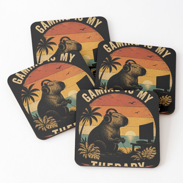 Item preview, Gaming Is My Therapy Capybara Gamer Video Game Enthusiast designed and sold by JonesFlora2025.
