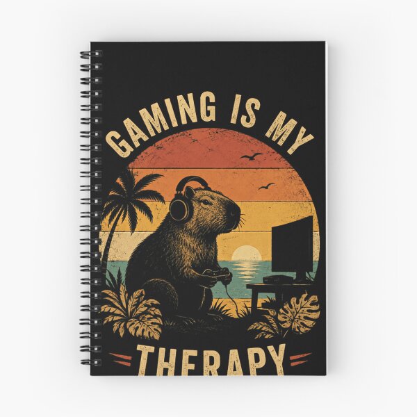 Item preview, Gaming Is My Therapy Capybara Gamer Video Game Enthusiast designed and sold by JonesFlora2025.