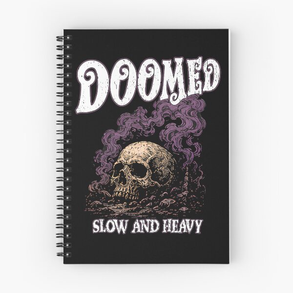Item preview, Doomed Slow And Heavy Doom Metal Skull designed and sold by Jt41.