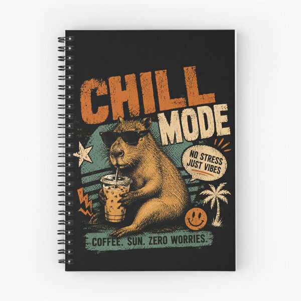 Item preview, Chill Mode Capybara No Stress Just Vibes Coffee Sun Zero Worries designed and sold by JonesFlora2025.