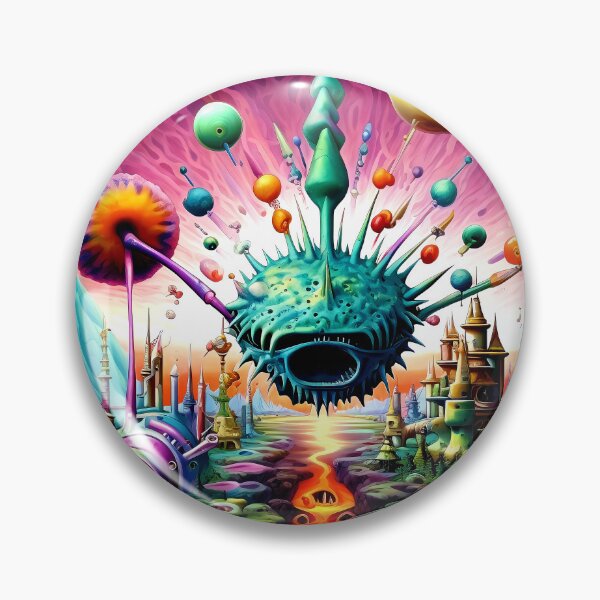 Item preview, Alien Surreal Cosmic Fantasy World in Vibrant Colors designed and sold by DEC02.