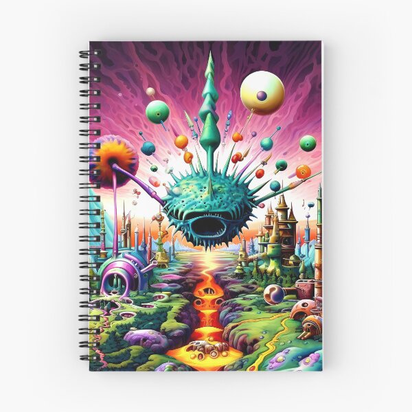 Item preview, Alien Surreal Cosmic Fantasy World in Vibrant Colors designed and sold by DEC02.
