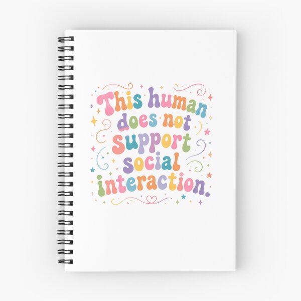 Item preview, This Human Does Not Support Social Interaction Introvert Anti Social Anxiety designed and sold by SkeletonsDanger.