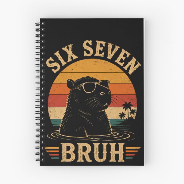 Item preview, Six Seven Bruh Capybara Meme Animal Lover designed and sold by JonesFlora2025.