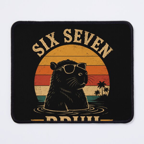 Item preview, Six Seven Bruh Capybara Meme Animal Lover designed and sold by JonesFlora2025.