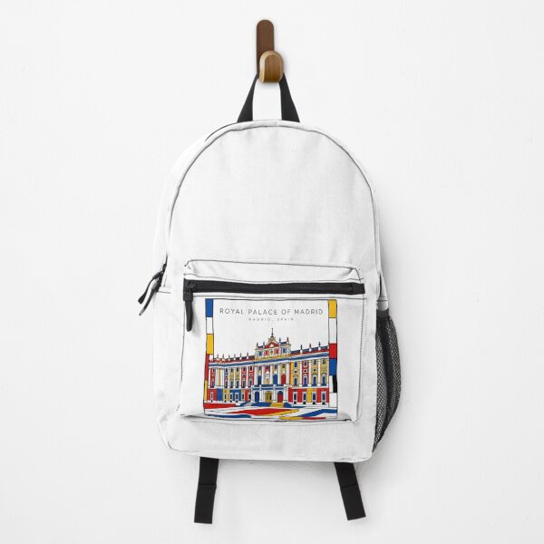 Item preview, Royal Palace of Madrid Spain Mondrian Style 3D Poster designed and sold by CMYKStudio.