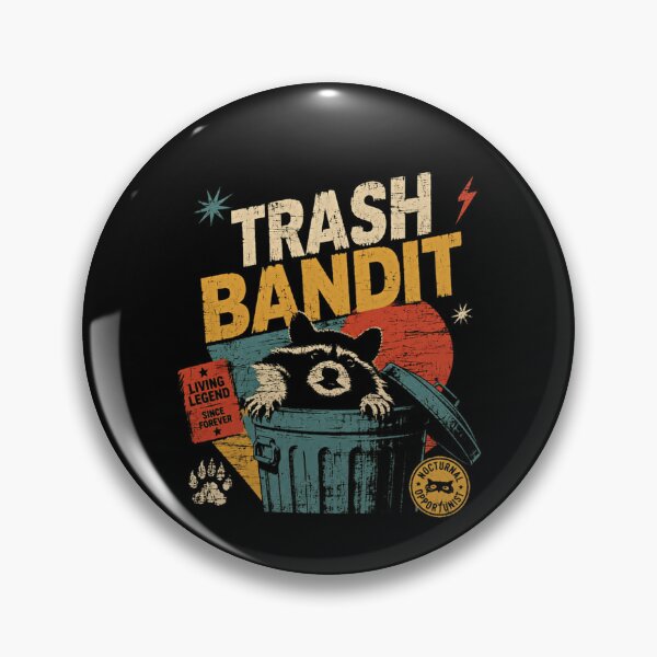 Item preview, Trash Bandit Raccoon Animal Lover Wildlife Fan designed and sold by RetroMini2026.