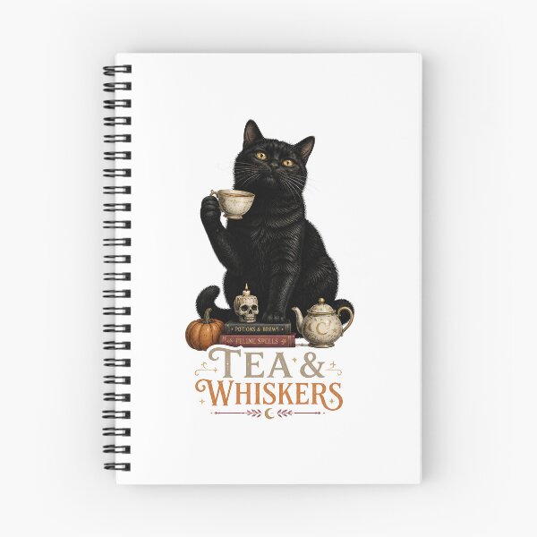 Item preview, Tea & Whiskers Vintage Halloween Label Halloween designed and sold by RoyesButler.