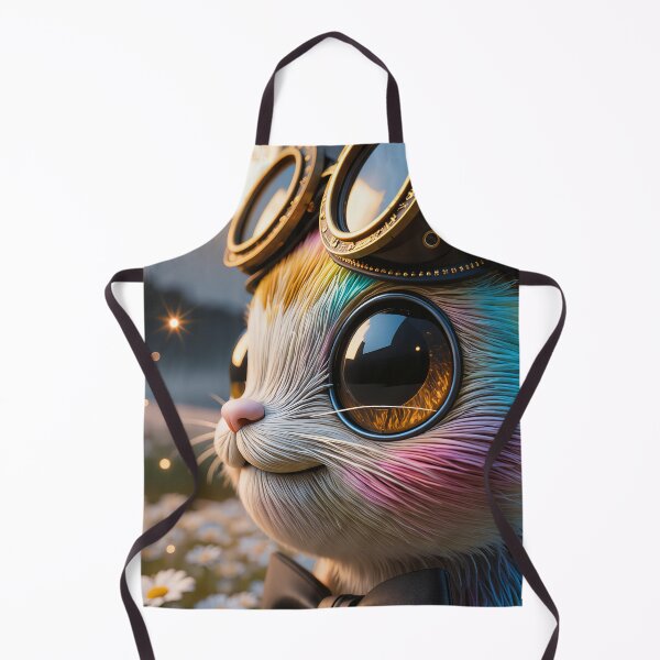 Item preview, Steampunk Rainbow Cat Under Moonlight designed and sold by Artfully Entertained.