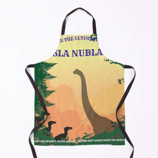 Item preview, Visit Isla Nublar Vintage Safari Travel Poster Dinosaur Parody designed and sold by Mircea786.